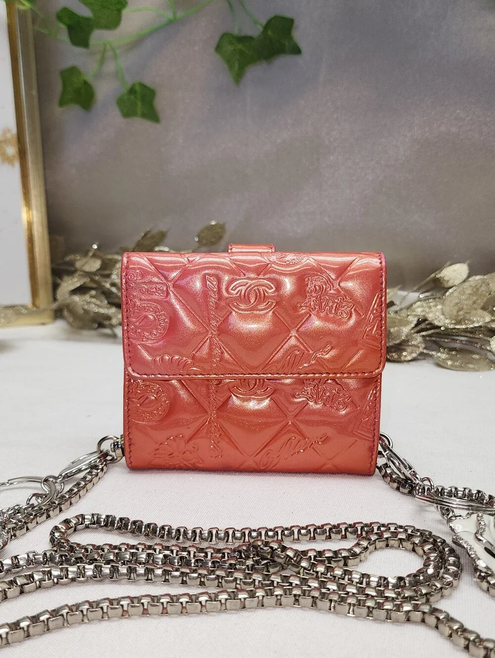 CHANEL authentic embossed